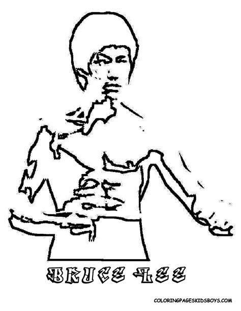 More china coloring pages more china coloring pages Bruce Lee Colouring Page