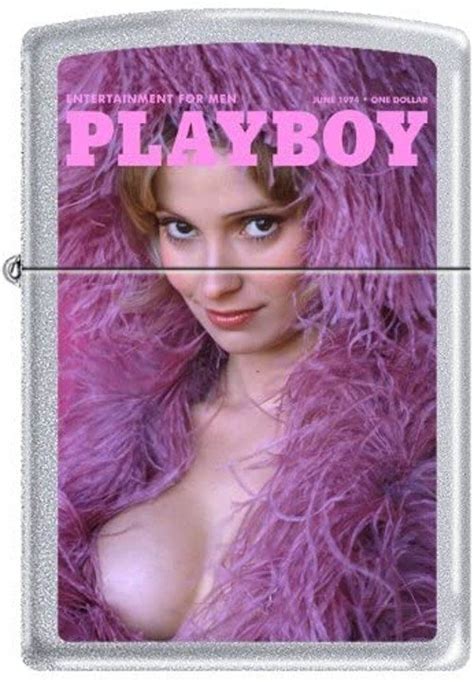 Playboy June Cover Sandy Johnson Satin Chrome Zippo Lighter Free U S Shipping