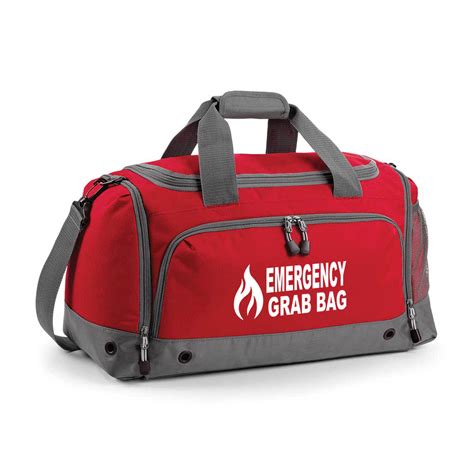 Printed Flame Graphic Emergency Grab Bag Home Car Fire Evacuation