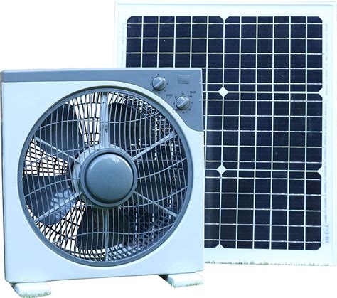 Pk Green Solar Fan 12v 20w Portable Solar Fan Kit For Car Caravan Greenhouse Shed