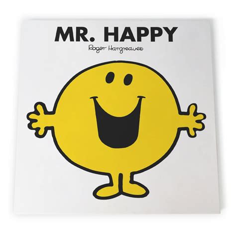 Personalised Mr Happy Canvas