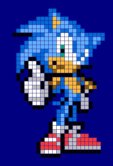 Pixel Sonic By Zeypher C On Deviantart