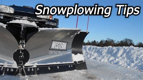 Snowplowing Tips Busting Through Drifts Youtube