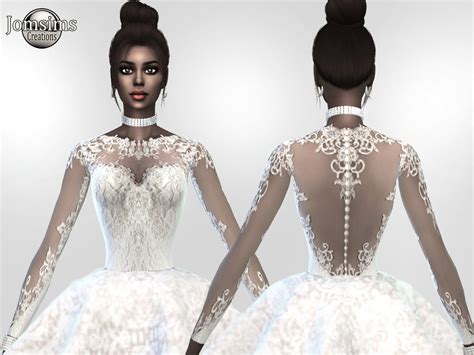The Sims Resource Atanis Wedding Dress 2 Princess
