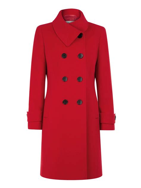 Precis Petite Scarlet Wool Coat In Red Lyst