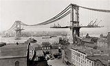 Print Collection - Manhattan Bridge Under Construction | Manhattan ...