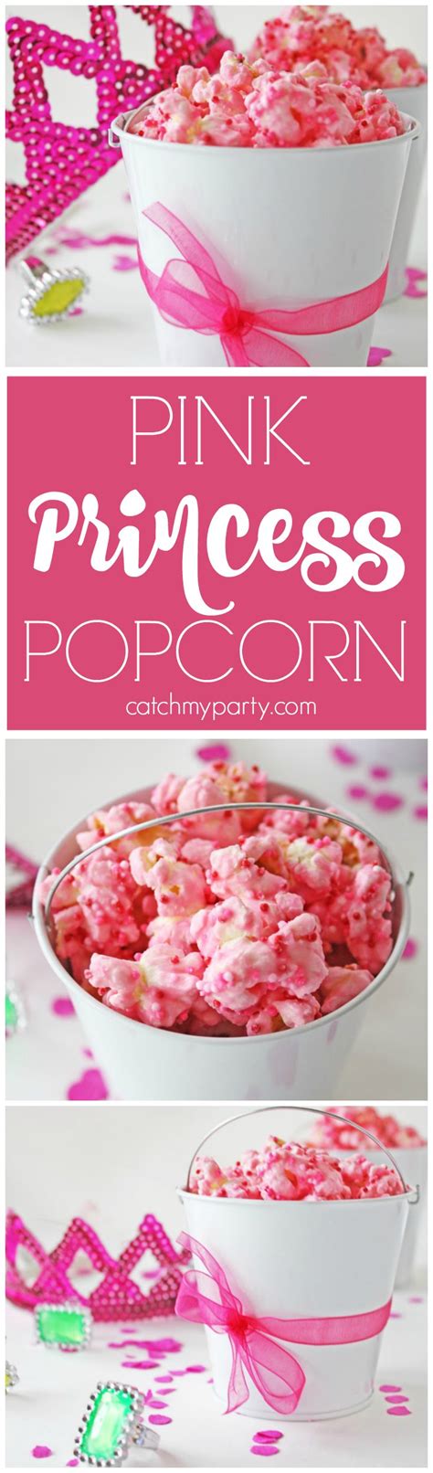 If the party happens to have a football theme, you can even shape the bread to look like a football. Pink Princess Popcorn | Catch My Party