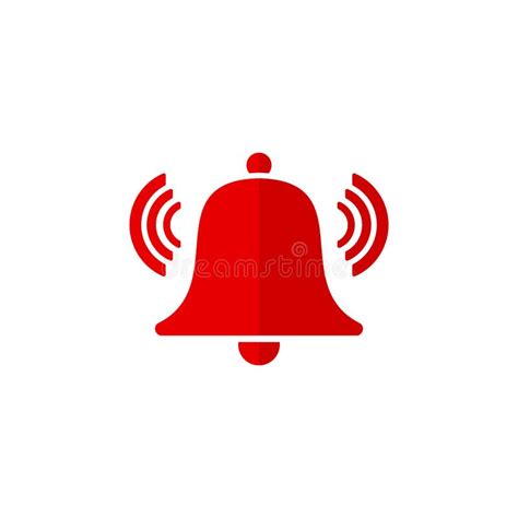 Bell Icon Isolated On White Background Stock Vector Illustration Of