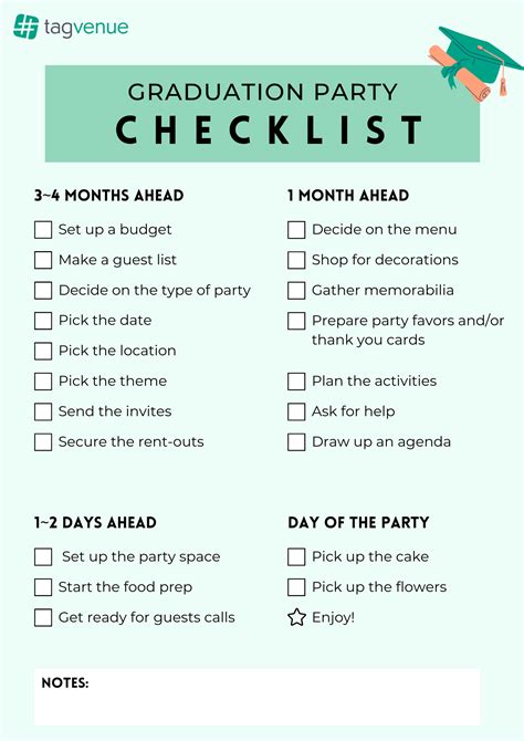 best graduation party checklist by sophia lee 52 off