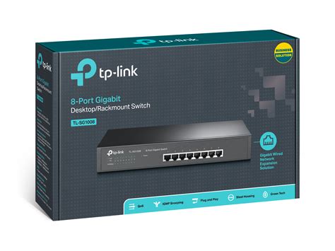 Tp Link Tl Sg1008 Network Switch Unmanaged Gigabit Ethernet 10100