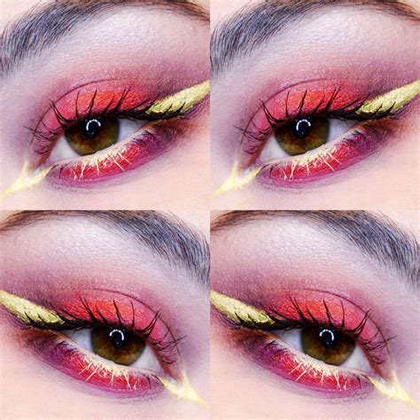 The FLASH ⚡️⚡️⚡️ Makeup by Clo | Prom eye makeup, Holloween makeup ...