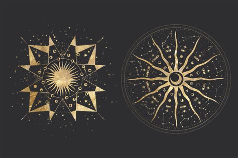 Golden Kaleidoscope Vector Graphics By Chikovnaya Thehungryjpeg