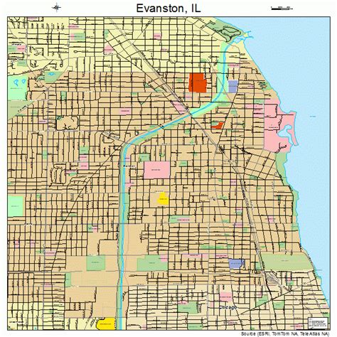 Evanston Illinois Street Map 1724582