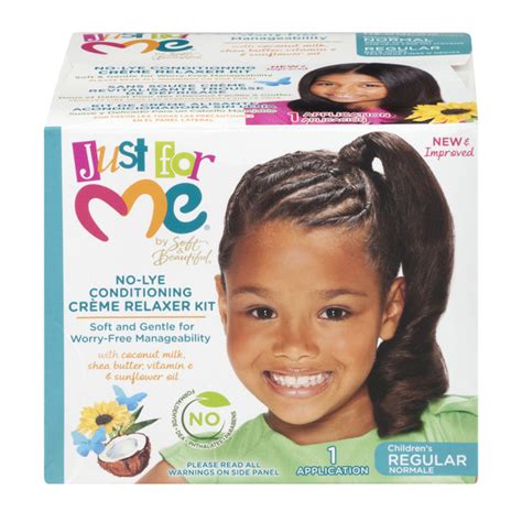 Save On Just For Me No Lye Conditioning Creme Relaxer Kit Childrens