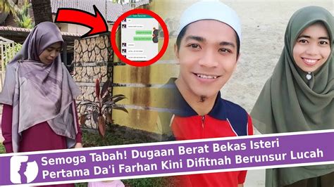 Aku mohon agar allahyarham ditempatkan dalam golongan orang yang beriman. Semoga Tabah! Dugaan Berat Bekas Isteri Pertama Da'i ...