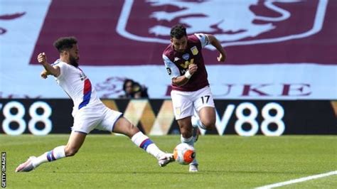 Aston Villa 2 0 Crystal Palace Trezeguet Scores Twice In Controversial