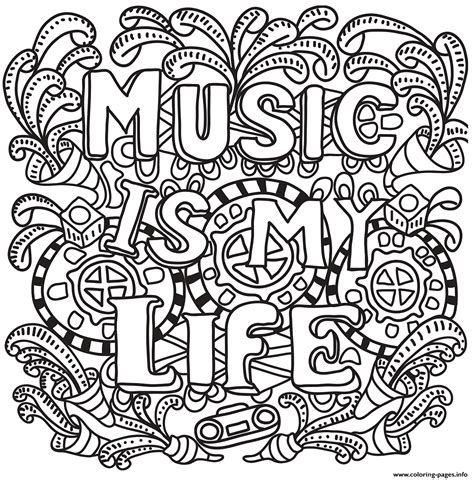 Best fitness retreat in florida. Music Is My Life Coloring Pages Printable