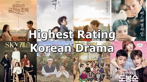 Top 20 Highest Rating Korean Dramas In Cable Tv Of All Time Updated