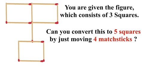 Matchstick Brain Teaser Lateral Thinking Puzzle In 2020 Lateral