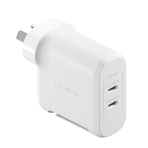 Cygnett Powermaxx 70w Dual Port Gan Wall Charger White Online Pop Phones New Zealand