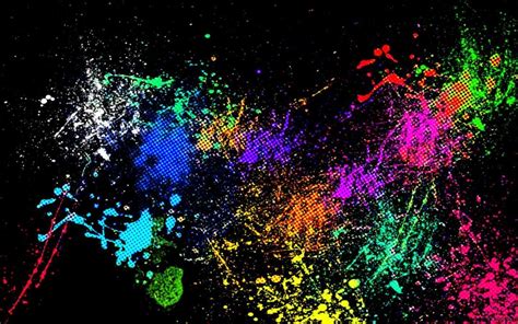 Neon Paint Splatter Wallpapers Top Free Neon Paint Splatter