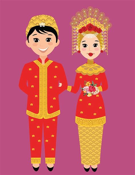 Gambar Kartun Pernikahan Adat Jawa 2021
