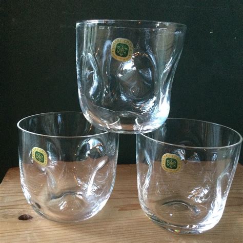 5 Sasaki Crystal Glasses Glassware Drinking Japanese Mid Etsy Australia