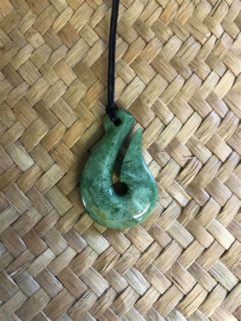 Hei Matau Fish Hook Traditional Jade