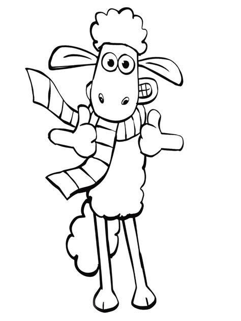 Shaun The Sheep Coloring Pages For Kids To Print For Free