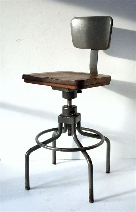 Free shipping on orders $35+ & free returns. Vintage Industrial Work Stool / Metal and Wood Chair / HON ...