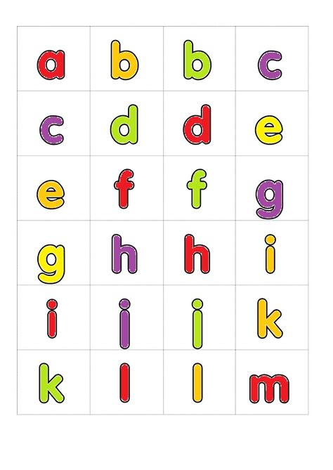 Abcd Small Letters A To Z