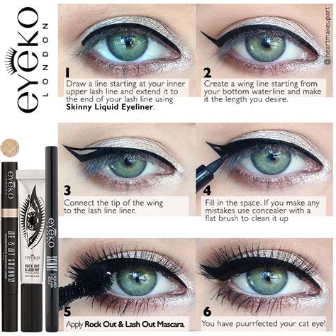 How To Draw Cat Eyes With Liquid Eyeliner Tutorial Pics