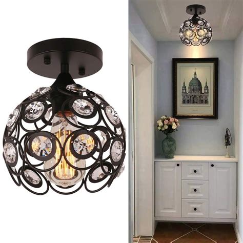 As part of my guest bedroom makeover, i really want to install a ceiling light. Semi Flush Mount Ceiling Light Fixture, Antique Black ...