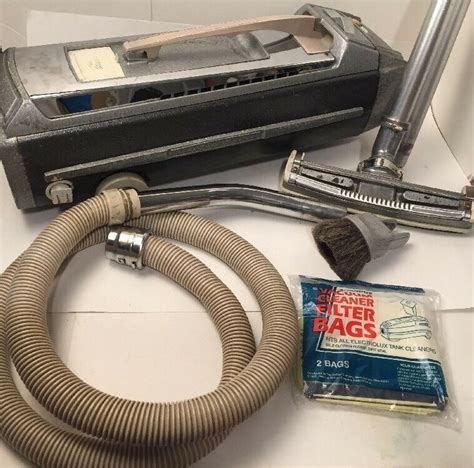Electrolux Vintage 1205 Canister Vacuum Cleaner W Hose 2 Nozzles 2