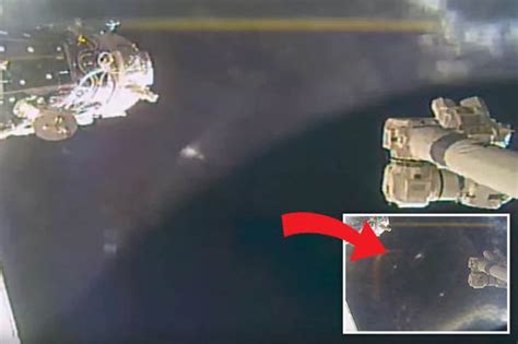 Alien Mothership Huge Circular Shadow Floats Past Iss In Remarkable