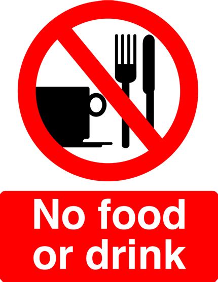No Food Or Drink Signs Uncommon Ways