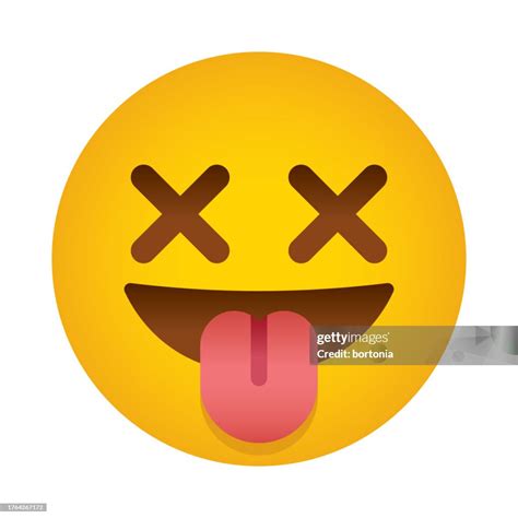 Smiling Face With Crossed Out Eyes Emoji Icon High Res Vector Graphic