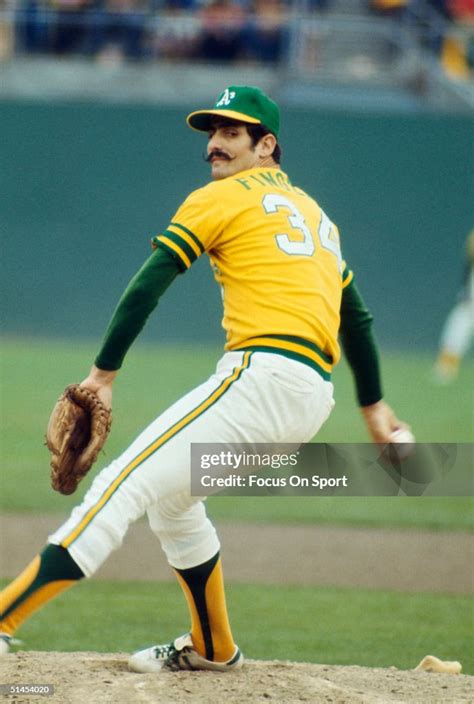 Rollie Fingers Of The Oakland Athletics Pitches During The World