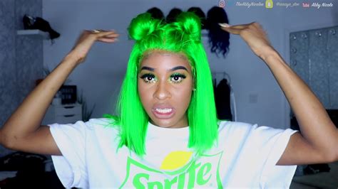 Neon Green Hair Review Beauty Exchange Youtube