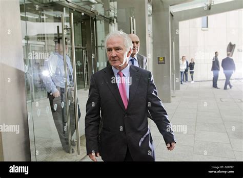 Former Anglo Irish Bank Chief Sean Fitzpatrick Leaves Dublin District Court With His Solicitor