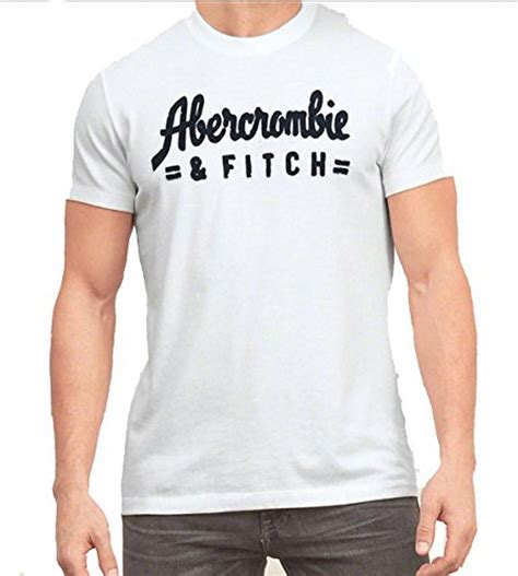 Abercrombie And Fitch Mens Muscle Fit Tee T Shirt S White Af T