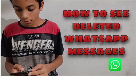 If you deleted the whatsapp messages on your iphone, and now want to get them back and read them again: How to see deleted whatsapp messages - YouTube