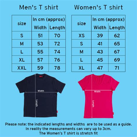 Mens To Womens Shirt Size Conversion Chart