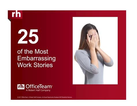 25 Of The Most Embarrassing Work Stories Ppt