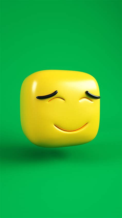 2024 Emoji Happy Green 3d Yippiehey Art Emojis Emoticon Face