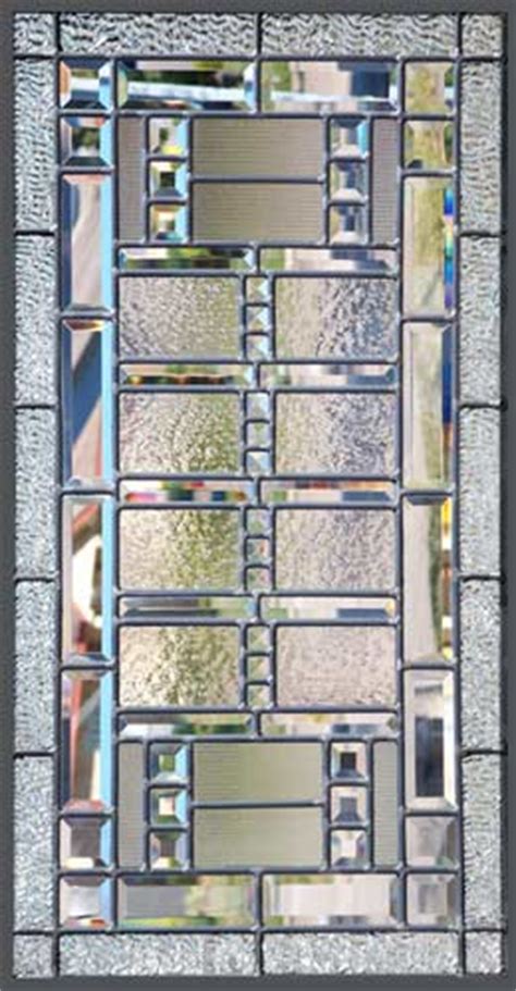 Abstract30v Leaded Glass Beveled Abstract Window Custom Glass Design