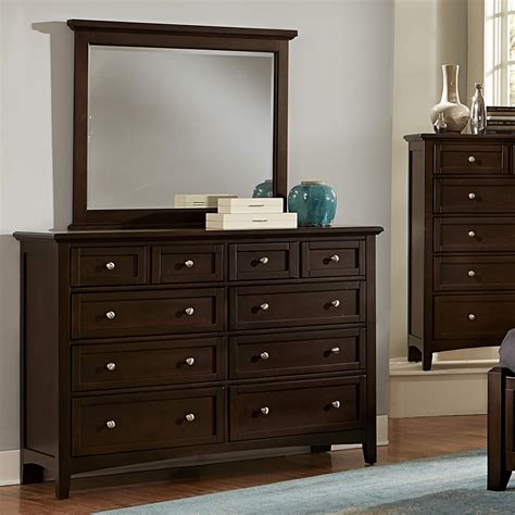 Vaughan Bassett Bonanza BB27-002+446 Triple Dresser & Landscape Mirror