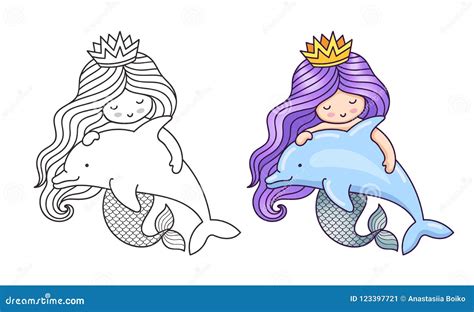 Dreamy Mermaid Characters Vector Set Fairy Underwater Princess