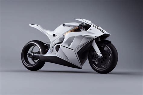 Futuristic Superbike Space Superbike Motorcycle Photo Midjourney