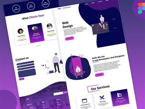 Landing Page Uiux Design Creative Portfolio Agency ~ Epicpxls